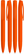 UMA CORAL soft touch balpen - Orange