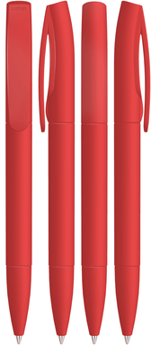 UMA CORAL soft touch balpen - Red