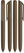 UMA VANE Recycled Twist balpen - Brown