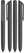 UMA VANE Recycled Twist balpen - Black