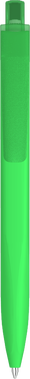 UMA Align gerecycelde soft touch balpen met transparante clip - Light green