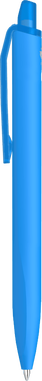 UMA Align gerecycelde soft touch balpen met transparante clip - Light blue