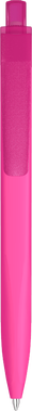 UMA Align gerecycelde soft touch balpen met transparante clip - Magenta