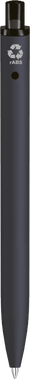 UMA Align gerecycelde soft touch balpen met transparante clip - Black