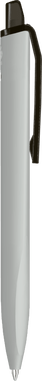 UMA Align gerecycelde soft touch balpen met transparante clip - Grey