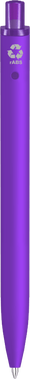 UMA Align gerecycelde soft touch balpen met transparante clip - Purple