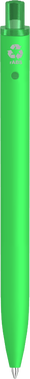 UMA Align gerecycelde soft touch balpen met transparante clip - Light green