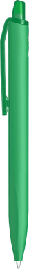 UMA Align gerecycelde soft touch balpen met transparante clip - Dark green