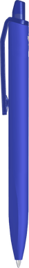 UMA Align gerecycelde soft touch balpen met transparante clip - Dark blue