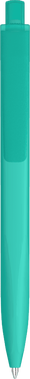UMA Align gerecycelde soft touch balpen met transparante clip - Turquoise