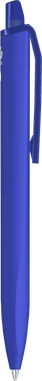 UMA Align gerecycelde soft touch balpen met transparante clip - Dark blue