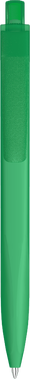 UMA Align gerecycelde soft touch balpen met transparante clip - Dark green