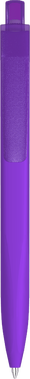 UMA Align gerecycelde soft touch balpen met transparante clip - Purple