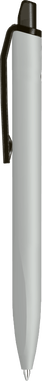 UMA Align gerecycelde soft touch balpen met transparante clip - Grey