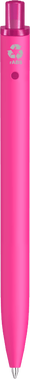 UMA Align gerecycelde soft touch balpen met transparante clip - Magenta