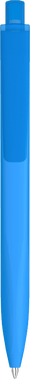 UMA Align gerecycelde soft touch balpen met transparante clip - Light blue