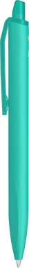 UMA Align gerecycelde soft touch balpen met transparante clip - Turquoise