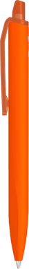 UMA Align gerecycelde soft touch balpen met transparante clip - Orange