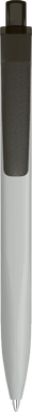 UMA Align gerecycelde soft touch balpen met transparante clip - Grey