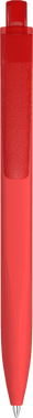 UMA Align gerecycelde soft touch balpen met transparante clip - Red