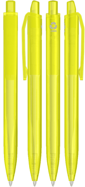 UMA Align gerecycelde frosted balpen - Yellow