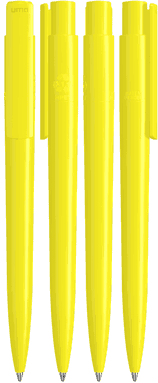 UMA PET PEN PRO recycelter polierter Kugelschreiber - Gelb