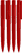 UMA PET PEN PRO gerecyclede polished balpen - Red