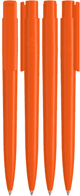 UMA PET PEN PRO recycelter polierter Kugelschreiber - Orange