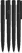 UMA PET PEN PRO gerecyclede polished balpen - Black