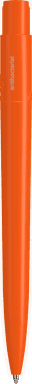 UMA PET PEN PRO recycelter polierter antibakterieller Kugelschreiber - Orange
