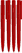 UMA PET PEN PRO gerecyclede polished antibacteriële balpen - Red