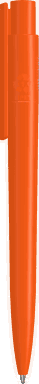 UMA PET PEN PRO recycelter polierter antibakterieller Kugelschreiber - Orange