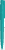 UMA PET PEN PRO gerecyclede polished antibacteriële balpen - Turquoise