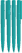 UMA PET PEN PRO gerecyclede polished antibacteriële balpen - Turquoise