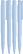UMA PET PEN PRO Ocean gerecyclede matt balpen - Light blue