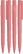 UMA PET PEN PRO Ocean gerecyclede matt balpen - Dark rose