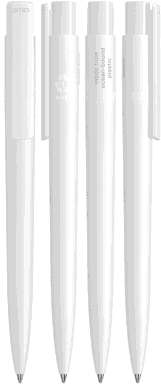 UMA PET PEN PRO Ocean recycelter matter Kugelschreiber - Weiß