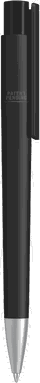 UMA PET PEN PRO recycelter matter Kugelschreiber mit Metallspitze - Schwarz