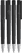 UMA PET PEN PRO gerecyclede soft touch balpen met ondoorzichtige clip en metalen punt - Black