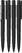UMA PET PEN PRO gerecyclede soft touch balpen met transparante clip - Black