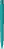 UMA PET PEN PRO gerecyclede soft touch balpen met transparante clip - Turquoise