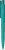 UMA PET PEN PRO gerecyclede soft touch balpen met transparante clip - Turquoise