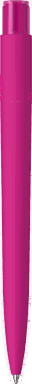 UMA PET PEN PRO recycelter Soft-Touch-Kugelschreiber mit transparentem Clip - Magenta