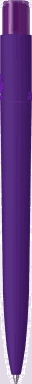 UMA PET PEN PRO recycelter Soft-Touch-Kugelschreiber mit transparentem Clip - Dunkelviolett