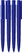 UMA PET PEN PRO gerecyclede soft touch balpen met transparante clip - Dark blue