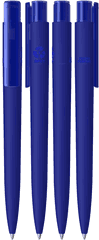 UMA PET PEN PRO gerecyclede soft touch balpen met transparante clip