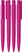 UMA PET PEN PRO gerecyclede soft touch balpen met transparante clip - Magenta