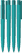 UMA PET PEN PRO gerecyclede soft touch balpen met transparante clip - Turquoise