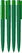UMA PET PEN PRO gerecyclede soft touch balpen met transparante clip - Dark green