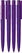 UMA PET PEN PRO gerecyclede soft touch balpen met transparante clip - Dark purple